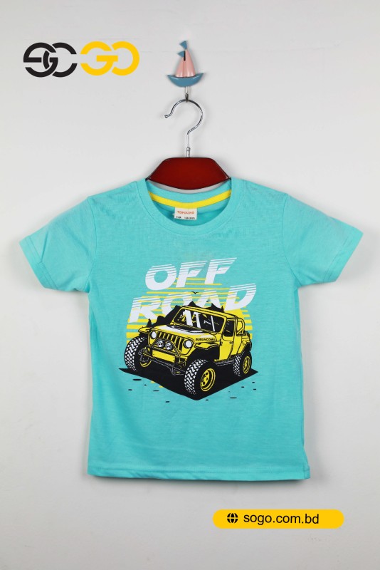 Boys Printed Cotton T Shirt [3-8 Years’]: