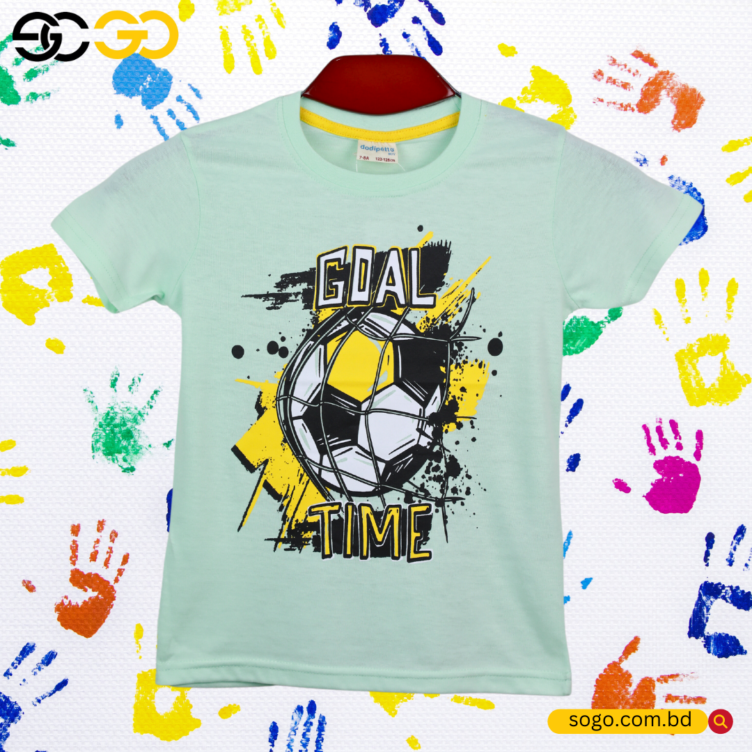 Boys Printed Cotton T Shirt [3-8 Years’]: