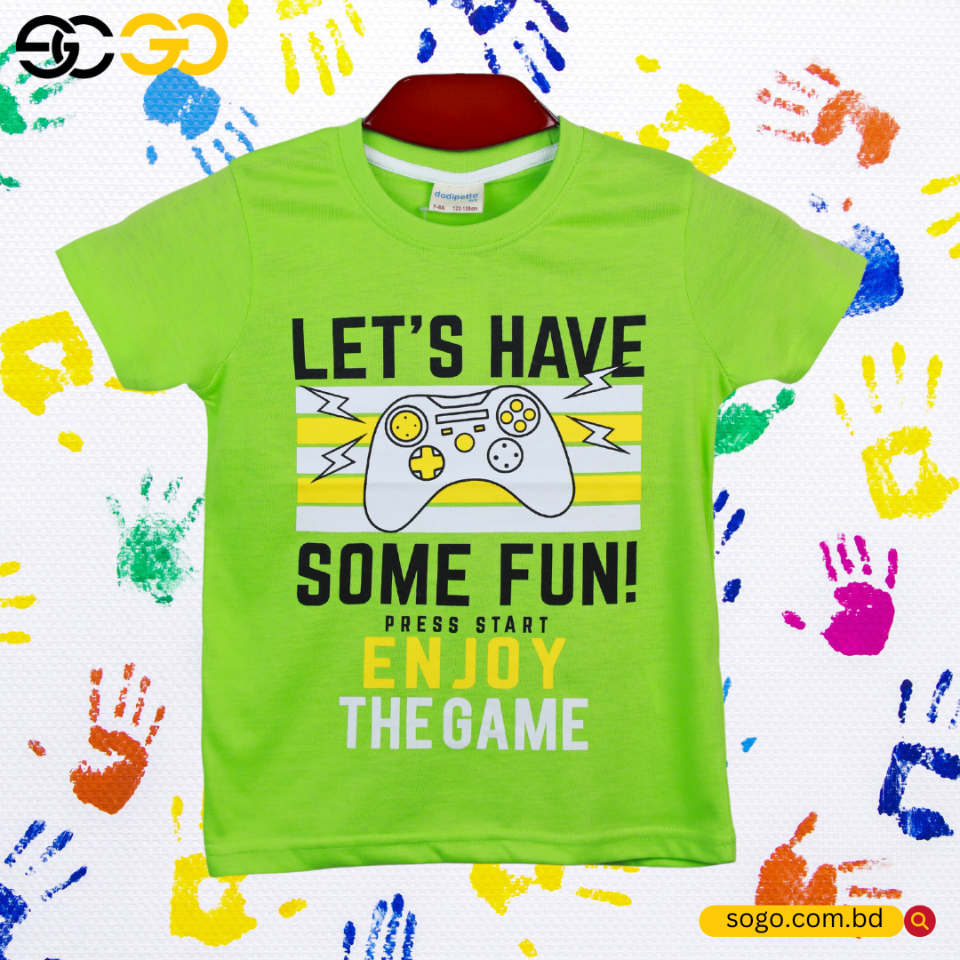Boys Printed Cotton T Shirt [3-8 Years’]: