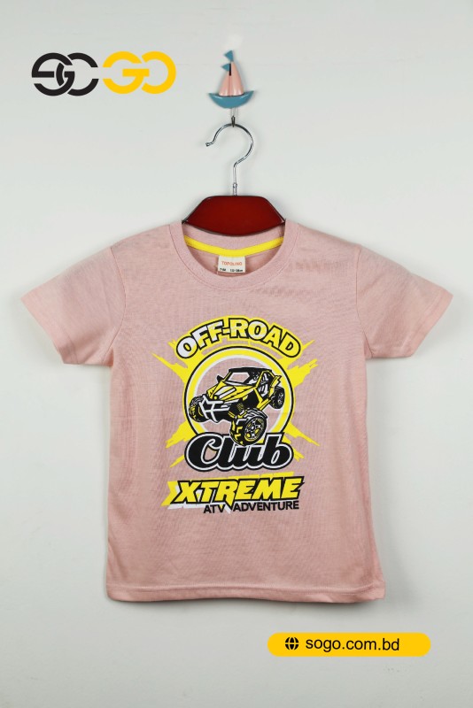 Boys Printed Cotton T Shirt [3-8 Years’]: