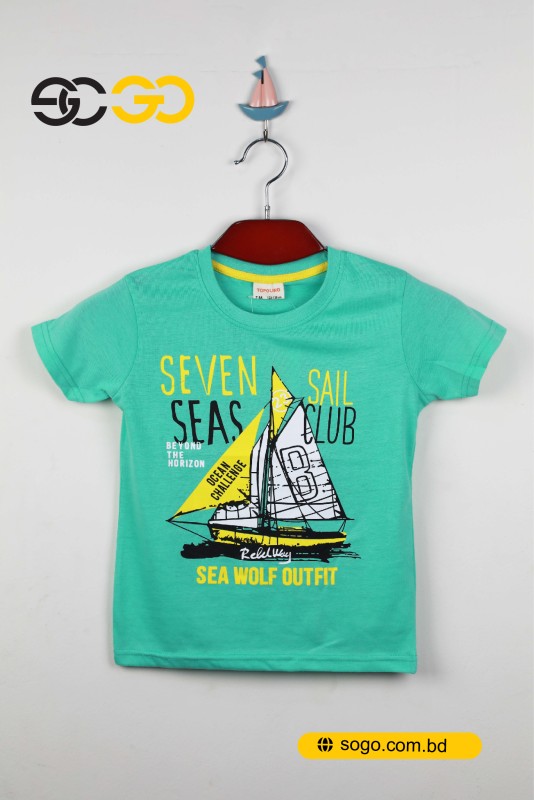 Boys Printed Cotton T Shirt [3-8 Years’]: