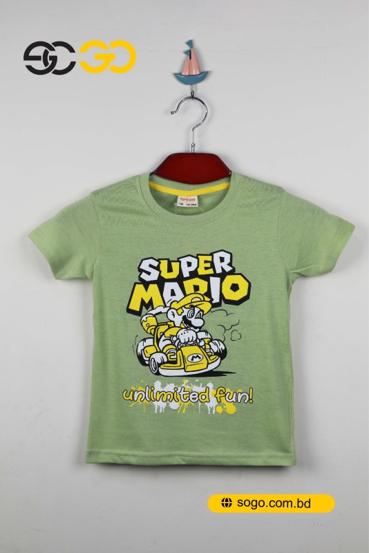 Boys Printed Cotton T Shirt [3-8 Years’]: